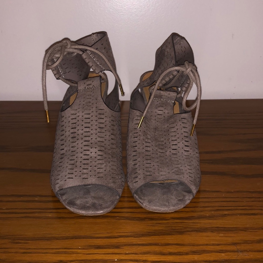 Brown boutique style heels